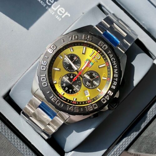 Tag Heuer Formula 1 Quartz Chronograph Yellow Men's Watch CAZ101AM.BA0842