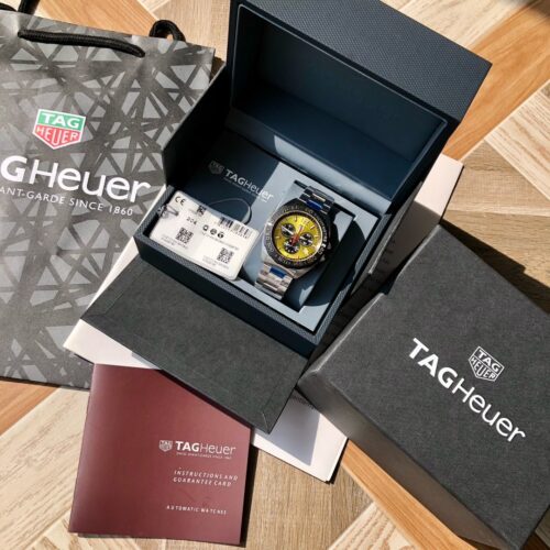 Tag Heuer Formula 1 Quartz Chronograph Yellow Men's Watch CAZ101AM.BA0842 - Image 9