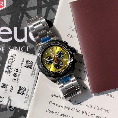 Tag Heuer Formula 1 Quartz Chronograph Yellow Men's Watch CAZ101AM.BA0842 - Image 8