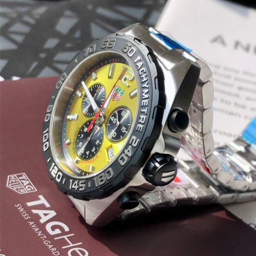 Tag Heuer Formula 1 Quartz Chronograph Yellow Men's Watch CAZ101AM.BA0842 - Image 7