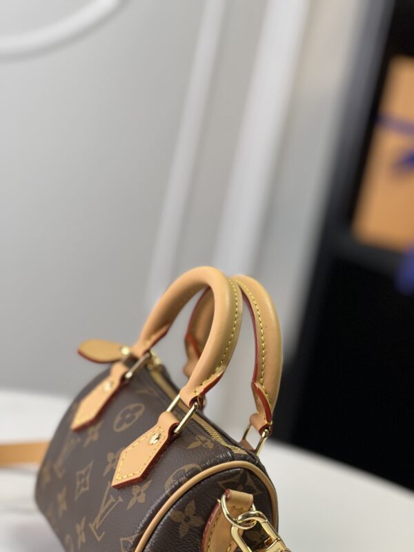 Authentic LOUIS VUITTON Monogram Nano Speedy M81085 Boston bag - Image 7