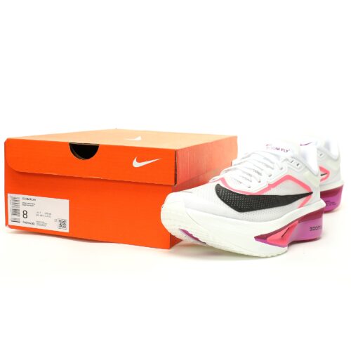 Nike Zoom Fly 6 White pink Men’s and women’s Shoes Runner Road Running Jogging Shoes FN8455-101 - Image 4