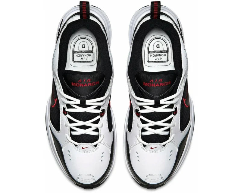 Nike Air Monarch IV White Black Men and Women Athletic Shoes Sneakers - Image 2