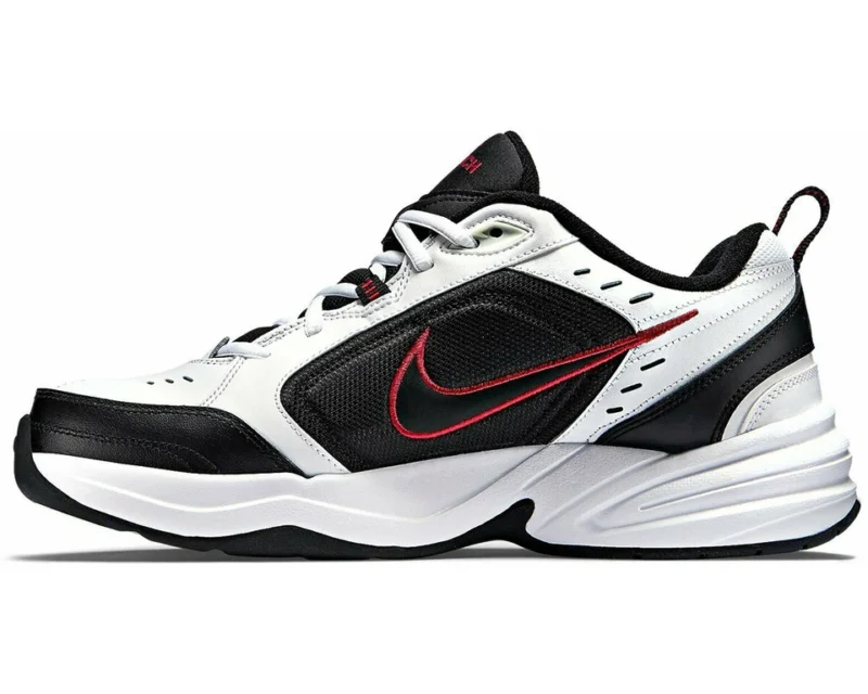 Nike Air Monarch IV White Black Men and Women Athletic Shoes Sneakers - Image 4