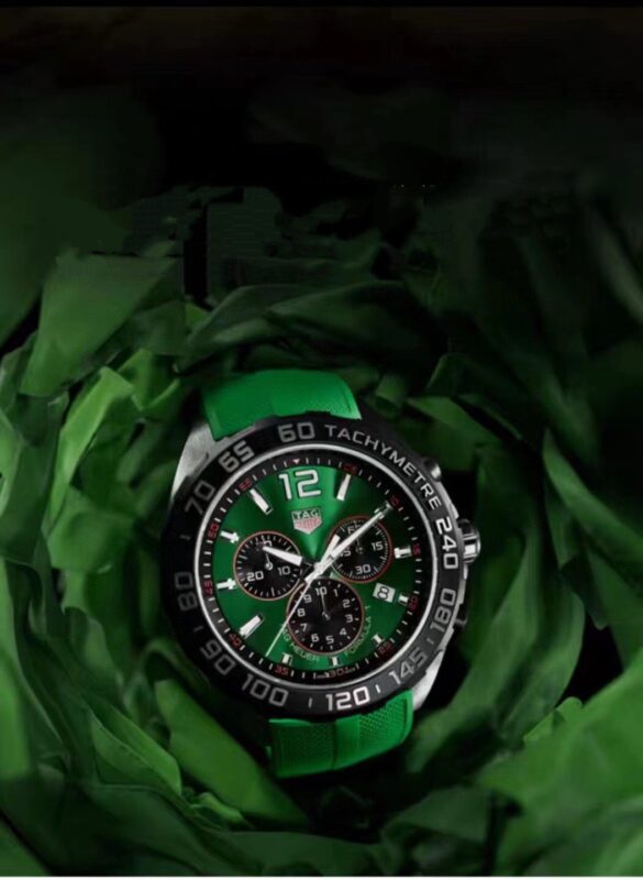 Tag Heuer Chronograph Green Dial Quartz Men's Watch CAZ101AP.FT8056