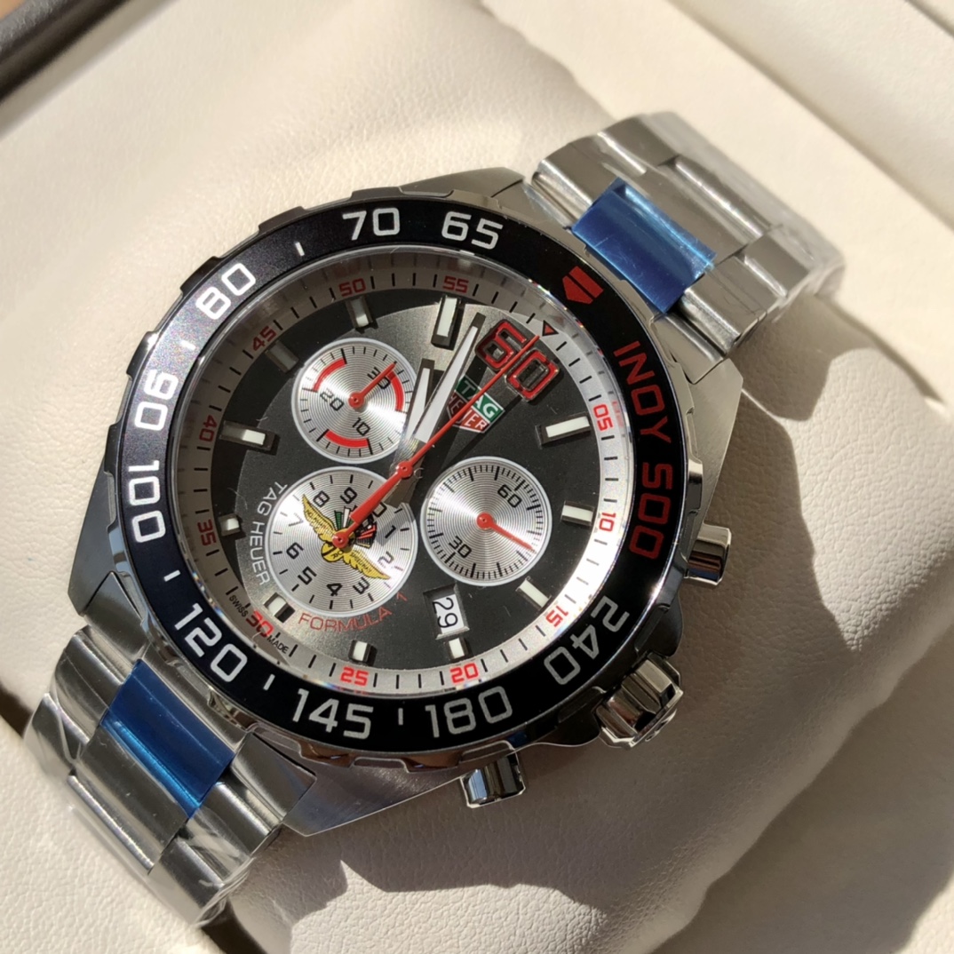 0 (1) TAG Heuer Formula 1 CAZ101V Chronograph Date INDY500 Quartz Mens Watch - Image 1