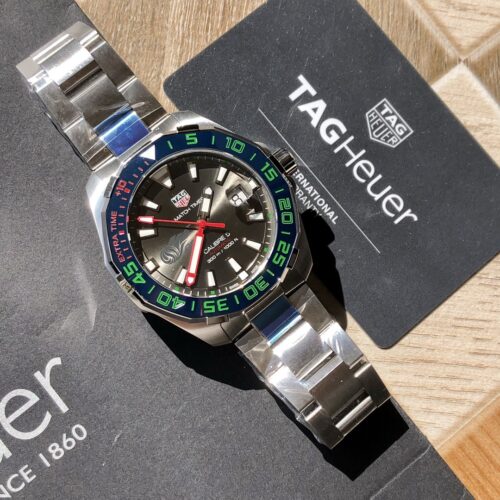 TAG Heuer Aquaracer Match Timer Automatic Black Dial Men's Watch WAY201E - Image 9