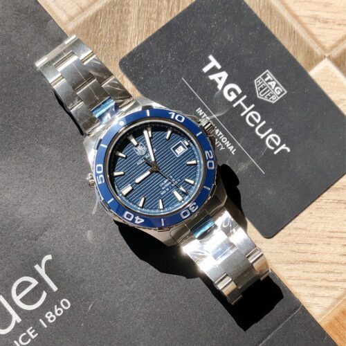 TAG HEUER Aqua racer WAK2111 Caliber 5 blue Dial Automatic Men's Watch - Image 9
