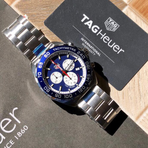 Tag Heuer Men's Formula 1 Quartz Chronograph 43mm Watch CAZ1018.BA0842 Blue/White - Image 8