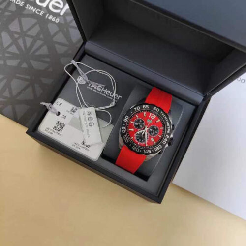 Tag Heuer Formula 1 Chronograph Quartz red Dial Men's Watch - Image 3