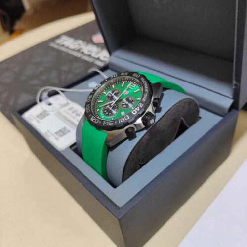 Tag Heuer Chronograph Green Dial Quartz Men's Watch CAZ101AP.FT8056 - Image 4