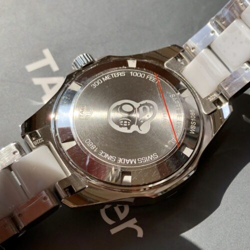 Tag Heuer Aquaracer Women's Watch 35MM White Diamond Watch WAY131D BA0914 - Image 7