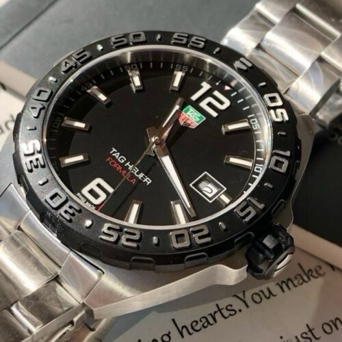 Tag Heuer Formula 1 Quartz Black Dial Steel Men's Watch WAZ1110.BA0875 - Image 6