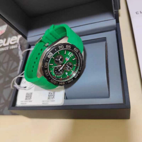 Tag Heuer Chronograph Green Dial Quartz Men's Watch CAZ101AP.FT8056 - Image 6