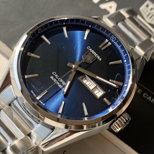 TAG Heuer Carrera WAR201E Blue Dial Used Men s Watch - Image 5