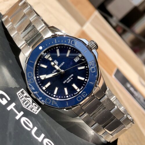 TAG Heuer Aquaracer WAY131S Date Quartz SS BlueShell Women's Wristwatches - Image 4