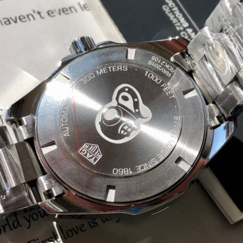 Tag Heuer Aquaracer Automatic 43mm Green Dial Men's Watch WAY201S - Image 4