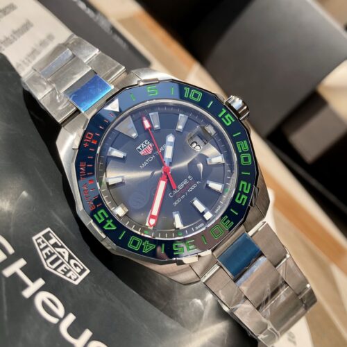 TAG Heuer Aquaracer Match Timer Automatic Black Dial Men's Watch WAY201E - Image 4