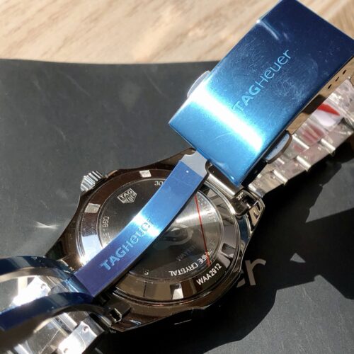 TAG Heuer Aquaracer Quartz Diamond Bezel 35 mm Stainless Steel WAY131N Watch - Image 3