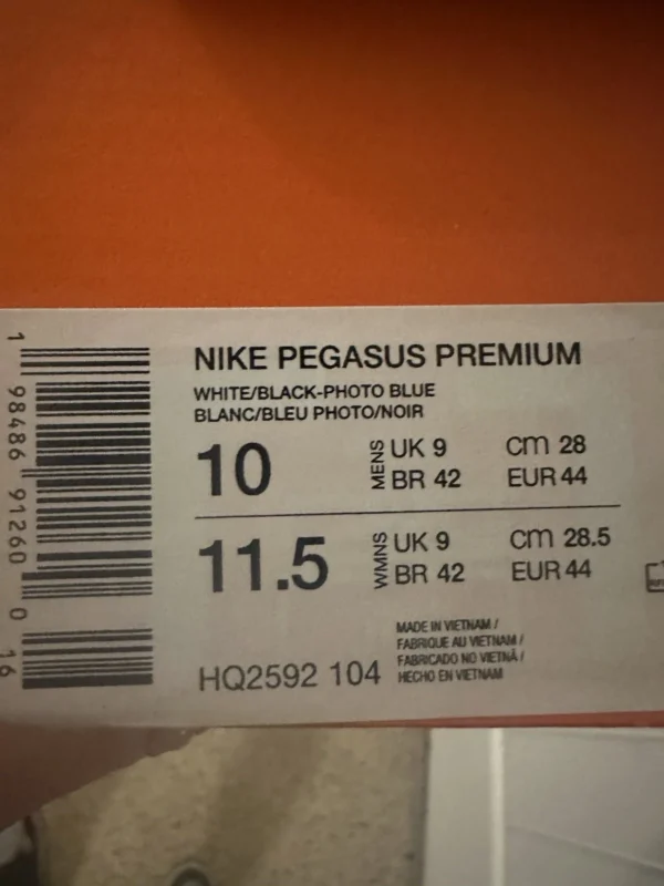 Hot Men's Air Zoom Pegasus Premium White Photo Blue HQ2592-104 Sz10 New - Image 6