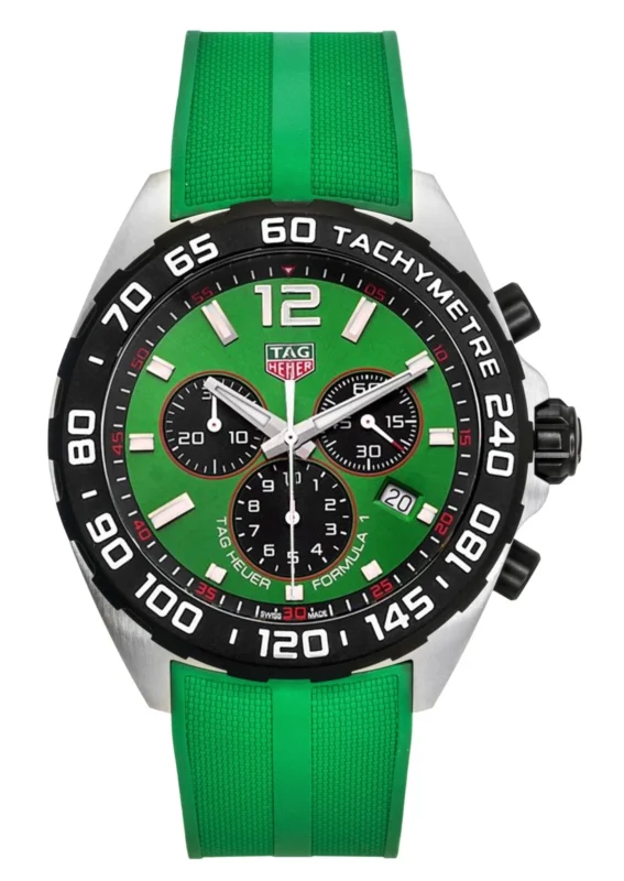 Tag Heuer Chronograph Green Dial Quartz Men's Watch CAZ101AP.FT8056 - Image 11