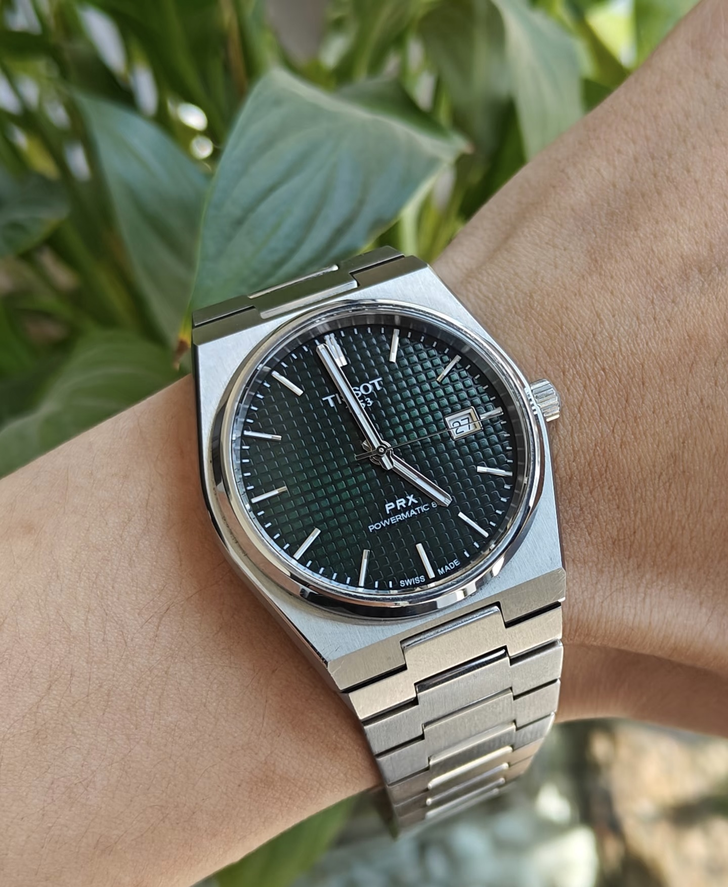 TISSOT PRX POWERMATIC 80 SS 40 MM BLACK DIAL AUTOMATIC WATCH T137.407.11.051.00-