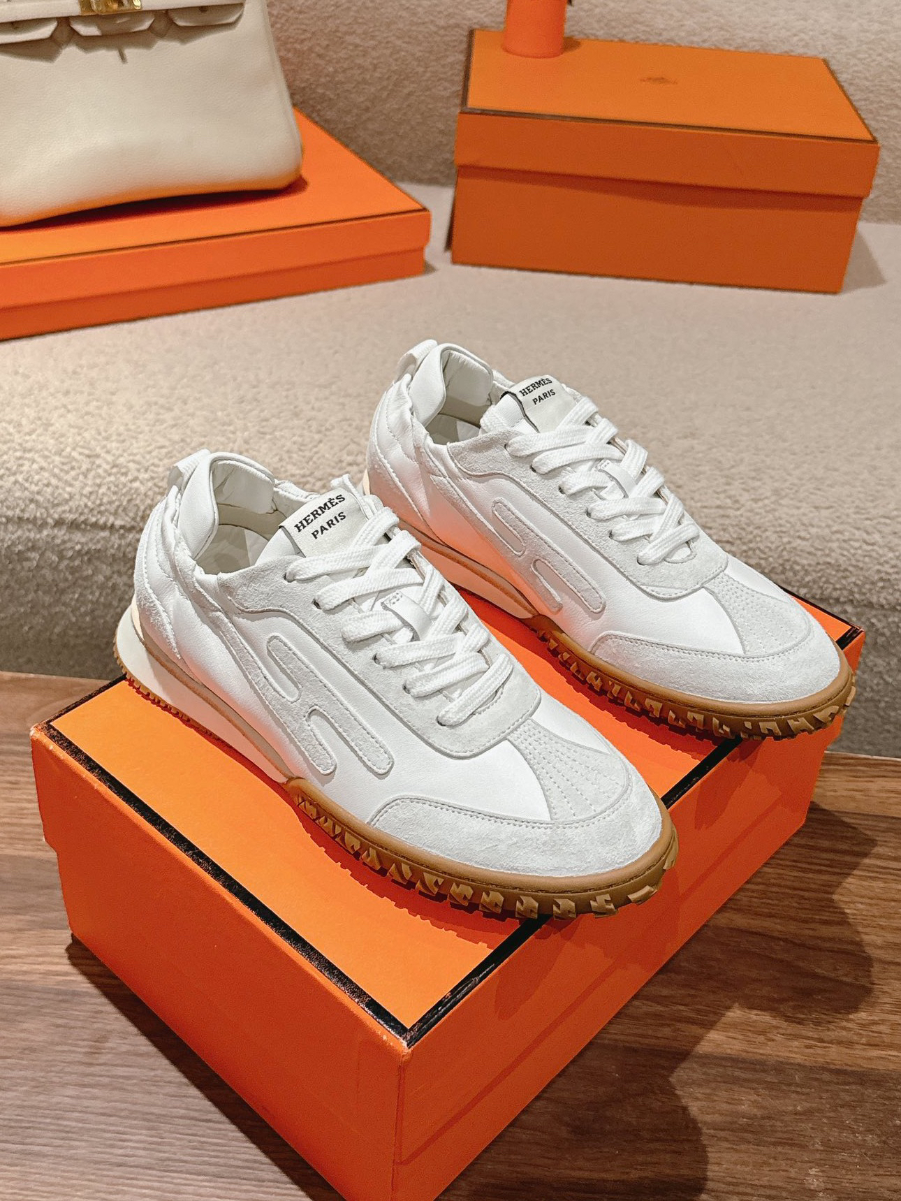 0 Hermes Jet Sneakers for Men's Women's Shoes - Image 1