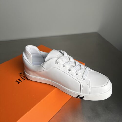 Hermes Kiddy Men's White Casual Shoes - Image 3