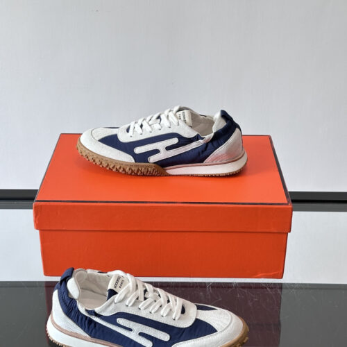 Hermes Jet White/Blue Sneakers for Men’s Women’s Shoes - Image 8
