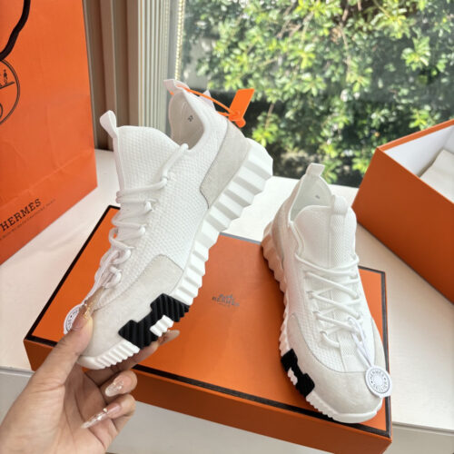 Hermes Lift Slip-On bouncing White Men’s Women’s Shoes - Image 6