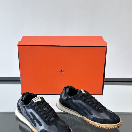 Hermes Jet Sneakers for Black Men’s Women’s Shoes - Image 6