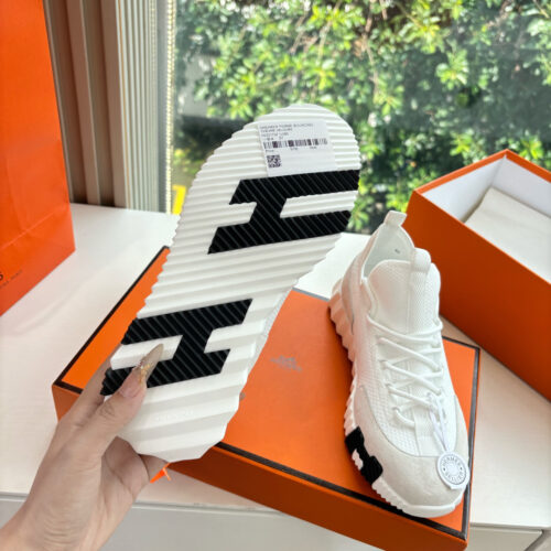 Hermes Lift Slip-On bouncing White Men’s Women’s Shoes - Image 5