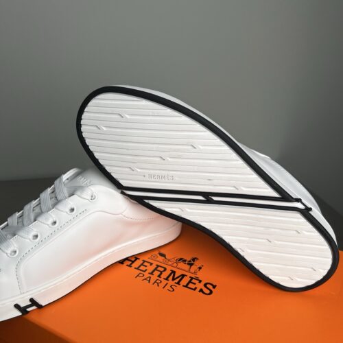 Hermes Kiddy Men's White Casual Shoes - Image 7