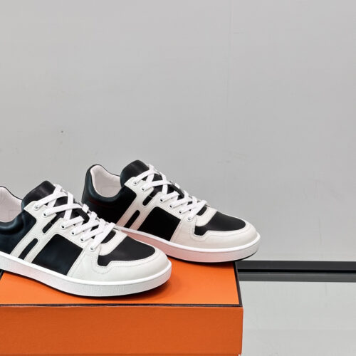 Hermes Join Black/White Men's Casual Shoes - Image 6