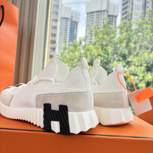 Hermes Lift Slip-On bouncing White Men’s Women’s Shoes - Image 3