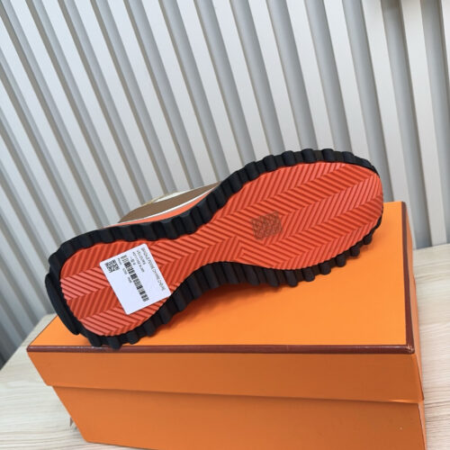 Hermes Yellow Men’s Sneakers Shoes - Image 4