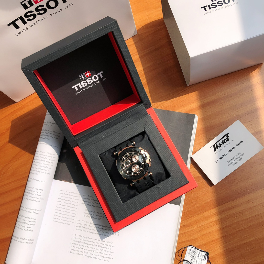 TISSOT T-RACE T1154172705100 Gold DIAL 43mm SAPPHIRE CRYSTAL WATCH