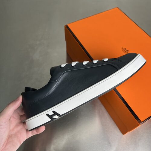 Hermes Kiddy Men's Black Casual Shoes - Image 4