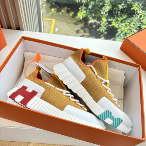 Hermes Lift Slip-On bouncing Yellow Men’s Women’s Shoes - Image 8