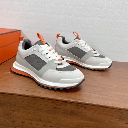 Hermes Le Sneakers White/Gray Men’s Shoes - Image 8