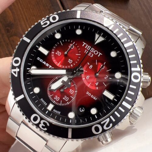 Tissot Seastar 1000 Chronograph 45,5mm Rot/Schwarz Herrenuhr T120.417.11.421.00 - Image 3