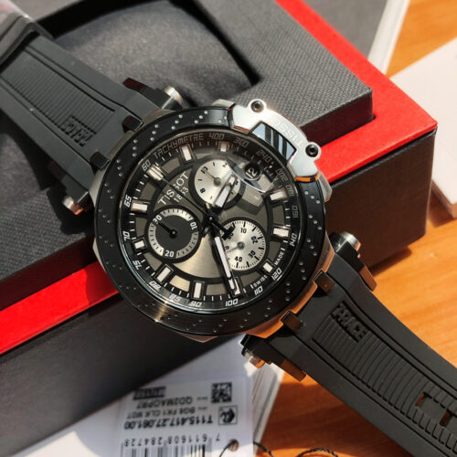 TISSOT T-RACE T1154172705100 BLACK DIAL 43mm SAPPHIRE CRYSTAL WATCH - Image 9