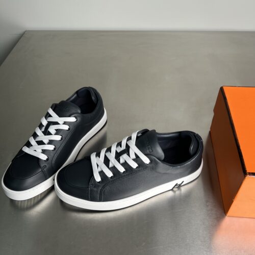 Hermes Kiddy Men's Black Casual Shoes - Image 5