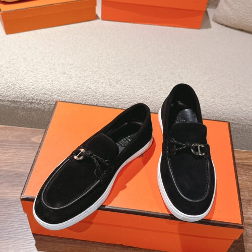 Hermes Lgnacio Men's Women's Black Casual Shoes - Image 9