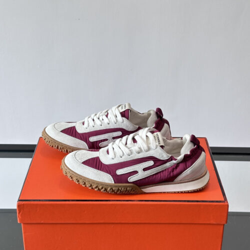 Hermes Jet Sneakers for White/Red Men’s Women’s Shoes - Image 8