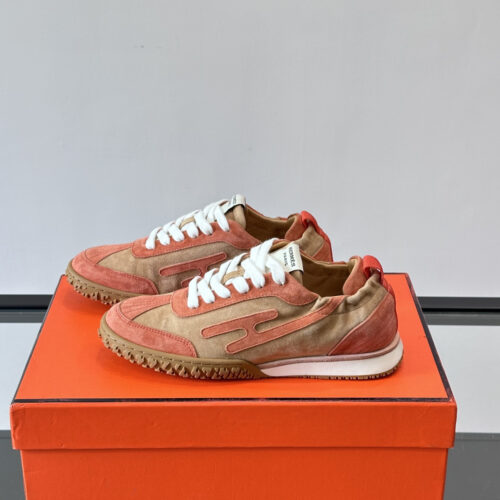 Hermes Jet Sneakers for Light Orange Men’s Women’s Shoes - Image 9