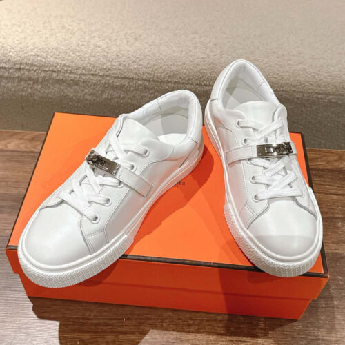 Hermes Men's White Casual Shoes - Image 7