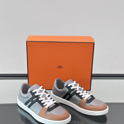 Hermes Join Light Gray Men's Casual Shoes - Image 5