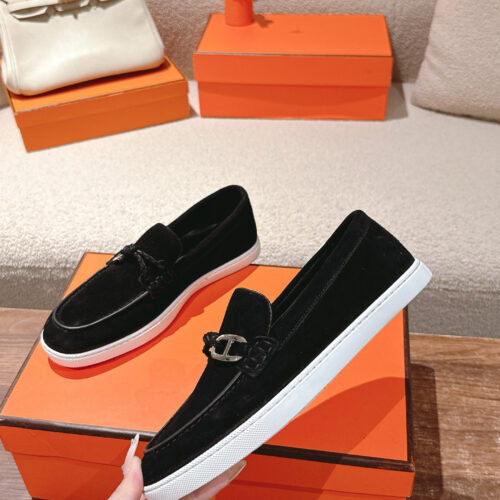 Hermes Lgnacio Men's Women's Black Casual Shoes - Image 8