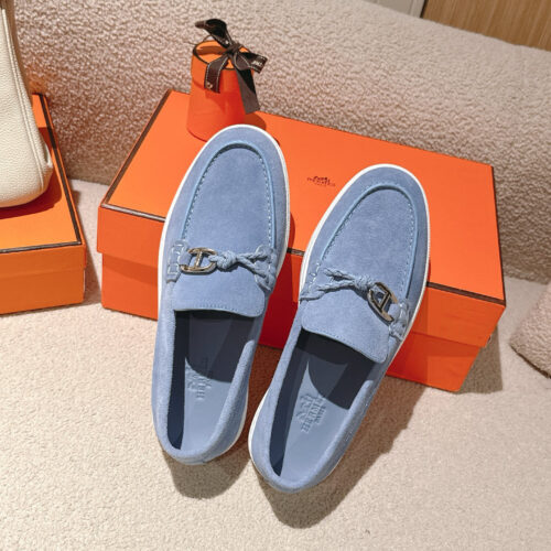 Hermes Lgnacio Men's Women's Light Blue Casual Shoes - Image 8